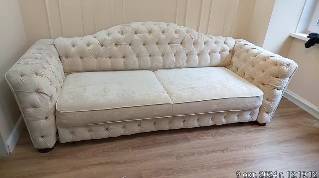 Замена обивки дивана на дому. Окуловка